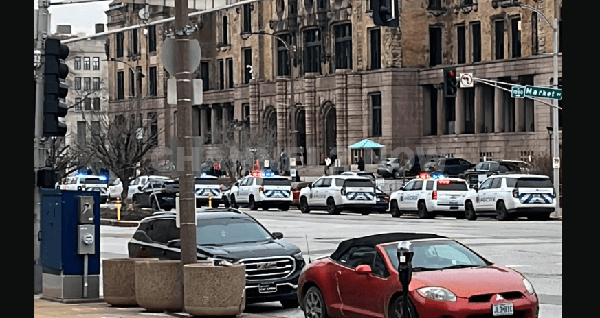 A large police response was deployed to St. Louis City Hall following an active shooter alarm. Law enforcement agencies acted swiftly, cordoning off the area and securing the premises as part of their emergency response protocol.