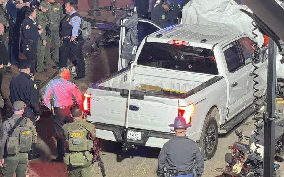 At least 12 people killed after driver in pickup truck plows into crowd in New Orleans, followed by gunfire