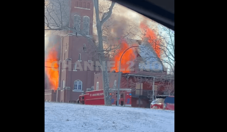 St. Louis, MO – Fire crews are actively investigating a blaze that broke out at a church near the intersection of 19th Street and Angelica Street.