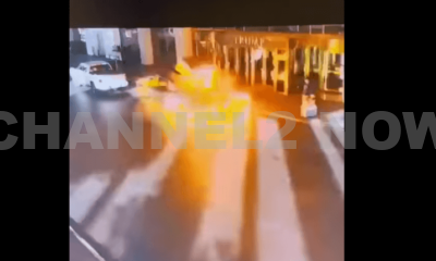 A Tesla Cybertruck erupted into flames Wednesday morning outside the Trump International Hotel in Las Vegas, killing the driver and injuring seven others, according to local officials.