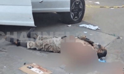 A graphic image circulating online depicts the suspected perpetrator of the New Orleans car-ramming attack lying deceased outside a heavily damaged vehicle.