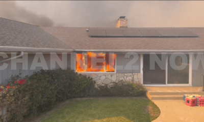 PACIFIC PALISADES, — A fast-moving fire has devastated multiple homes on El Hito Drive in Pacific Palisades, prompting urgent firefighting efforts and heightened concerns about its spread into nearby areas, including Meskill Canyon.