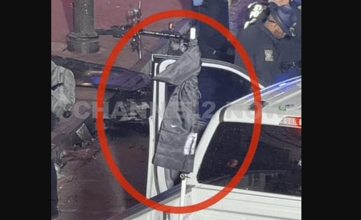 The incident occurred around 3:50 a.m. on Bourbon Street, during festivities to ring in 2025. Attention has turned to the suspect's vehicle following the attack. Images of the SUV taken after the collision show what appears to be a metallic gray jacket wrapped around a flagpole mounted on the back of the vehicle.