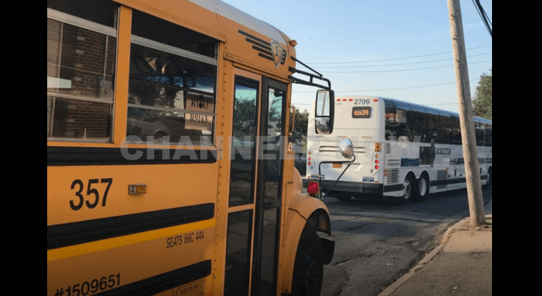 STATEN ISLAND, NY – Emergency services responded to a serious traffic incident involving a school bus that overturned at the intersection of Laconia Avenue and Naughton Avenue on Staten Island.