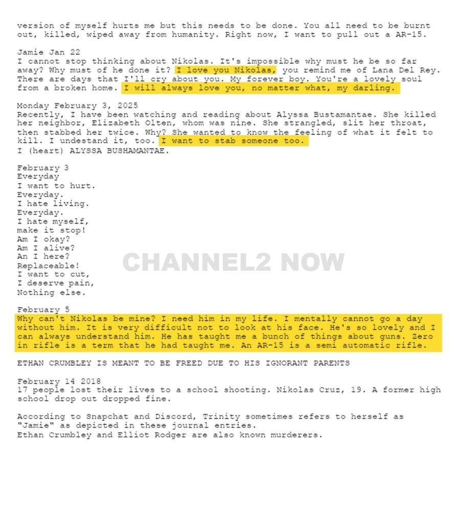 Mooresville, IN – Authorities have released alarming details regarding an 18-year-old Indiana teenager accused of plotting a Valentine’s Day mass shooting at Mooresville High School. Court documents reveal the suspect, Trinity Shockley, allegedly idolized Parkland school shooter Nikolas Cruz, harbored homicidal intentions, and had been planning the attack for at least a year.