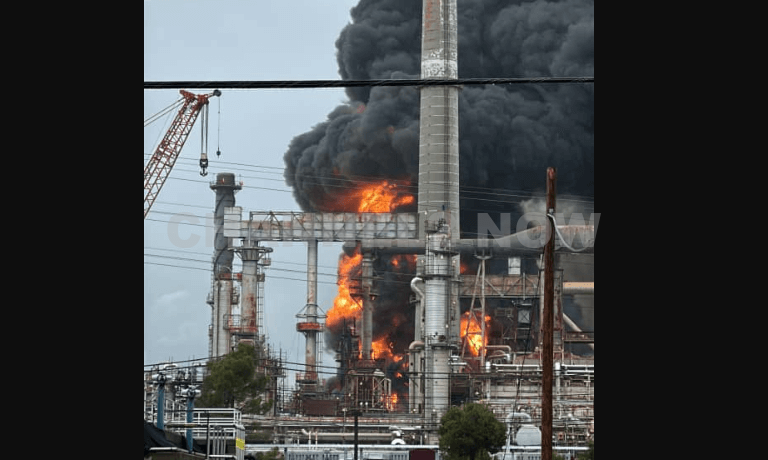 Martinez, CA — Emergency response crews from the Contra Costa County Fire Protection District responded swiftly to a significant fire at the Martinez Refining Company on Saturday afternoon, an incident that may have been accompanied by an explosion, according to officials.