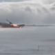 Toronto, Canada – A newly surfaced video provides a clear and chilling view of the moment Delta Flight 4819 crash-landed and overturned at Toronto Pearson International Airport on February 17, 2025. The footage, filmed from the flight deck of an aircraft awaiting takeoff, captures the terrifying incident in real time.