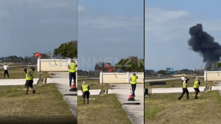 Video Shows Moments Small Plane Crashes in Boca Raton