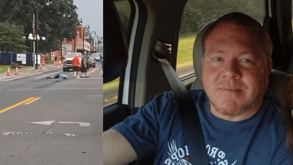 Video shows moments man shot and killed by suspect Eric Garrison during fight in Crossville near the intersection of North Main Street and Fourth Street Cumberland County Courthouse