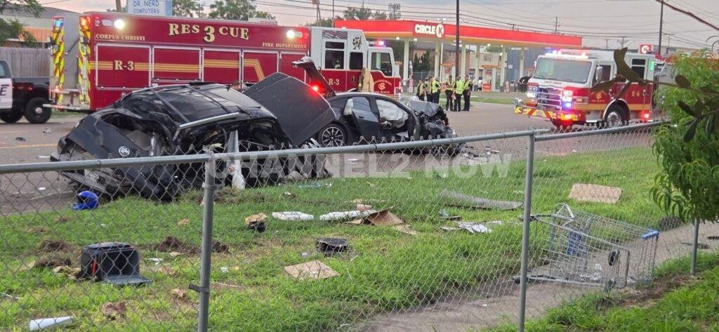CORPUS CHRISTI, Texas — A devastating collision early Sunday morning claimed the lives of two people, including 50-year-old Melinda Portales Garcia and 46-year-old Rene Govea Sr., in a high-speed wreck on Weber Road and Tripoli Street.

The crash occurred around 6:30 a.m. when a Cadillac Escalade, reportedly traveling at a high rate of speed, struck a BMW and then collided with a utility pole.
