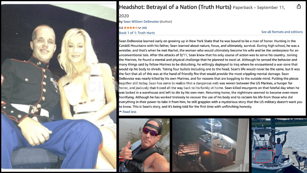 Alleged Southport Yacht Basin Suspect Sean DeBevoise Nigel Max Edge Wrote Memoir Headshot Betrayal of a Nation (Truth Hurts) Cape Fear River
