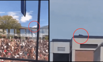 Charlie Kirk shooting suspect seen running away on the roof Unidentified Individual Seen on Rooftop Before Charlie Kirk Shooting at Utah Valley University Suspect Remains at Large
