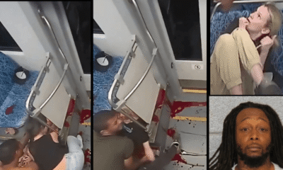 Extended Graphic Footage Shows Decarlos Brown Jr Fatally Stabbing Iryna Zarutska in Charlotte Lynx Blue Line light rail train