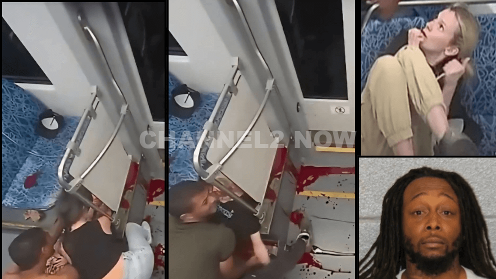 Extended Graphic Footage Shows Decarlos Brown Jr Fatally Stabbing Iryna Zarutska in Charlotte Lynx Blue Line light rail train
