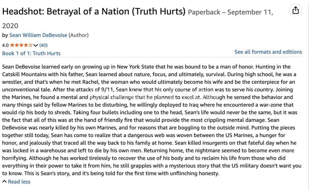 Alleged Southport Yacht Basin Suspect Sean DeBevoise Nigel Max Edge Wrote Memoir Headshot Betrayal of a Nation (Truth Hurts) Cape Fear River