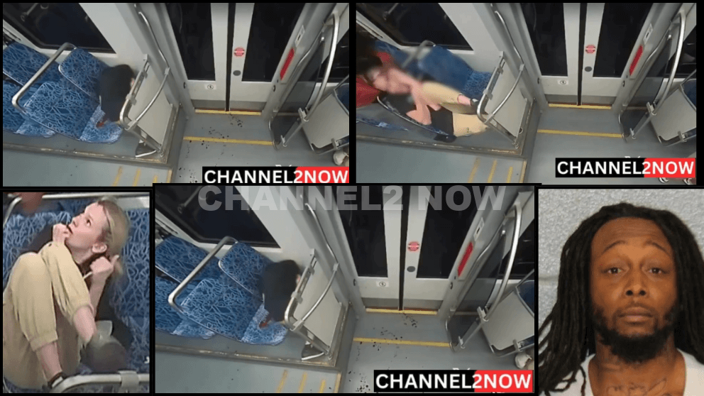 Graphic footage shows Decarlos Brown Jr fatally stabbing Iryna Zarutska in Charlotte Lynx Blue Line