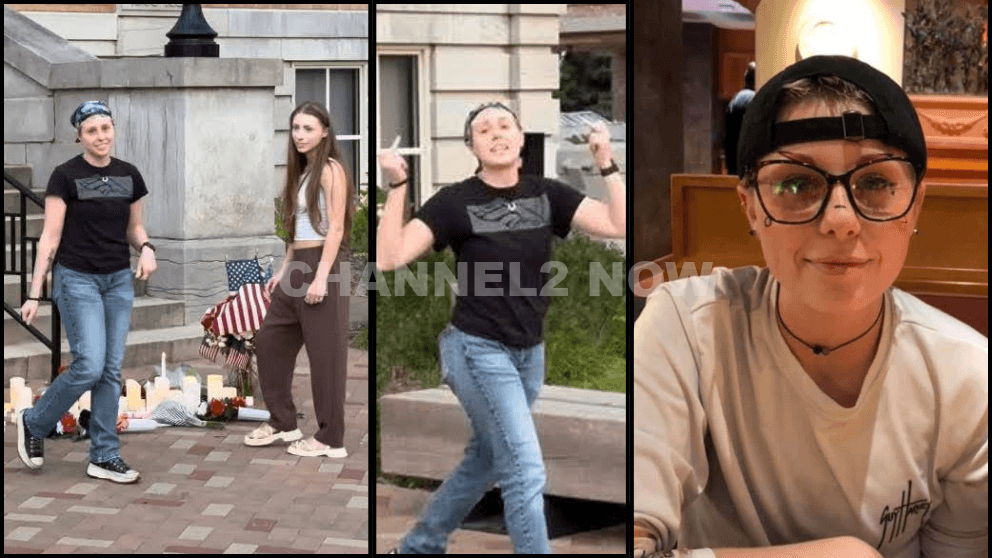 Who is Kerri Rollo? Vandalizing Charlie Kirk memorial in front of Bentonville Court House in Bentonville