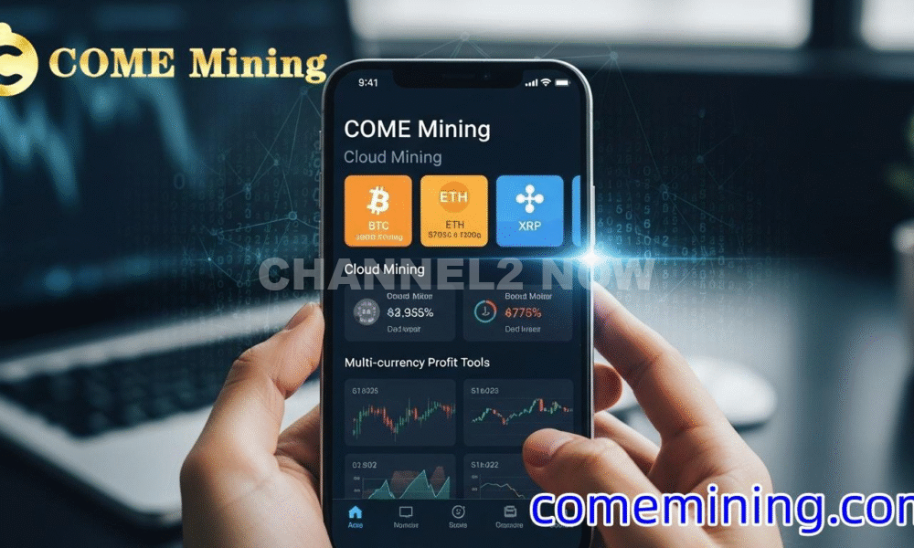 The COME mining mobile app supports BTC, ETH, and XRP cloud mining, and provides multi-currency profit tools