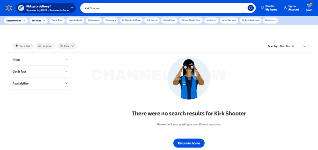 Walmart has now remove the Kirk Shooter keyword from the t-shirts worn by Tyler Robinson.