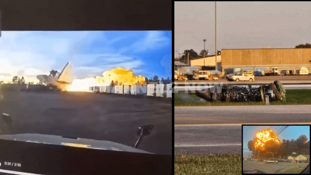 Terrifying Footage Captures Moment UPS Flight 2976 Crashed Near Louisville Airport McDonnell Douglas MD-11 cargo aircraft 3 Dead, 11 Injured