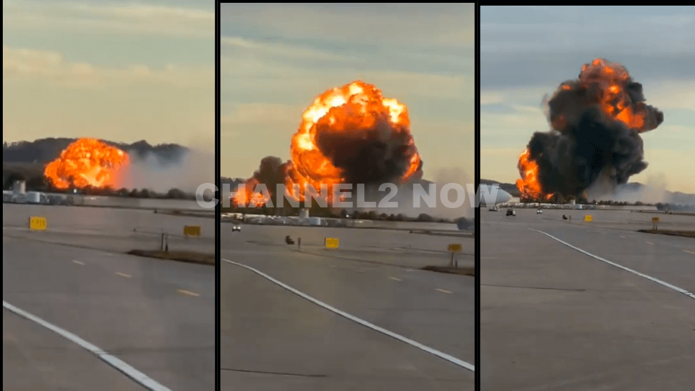 Video shows moment UPS Cargo plane crashes in Louisville Flight 2976 McDonnell Douglas MD-11