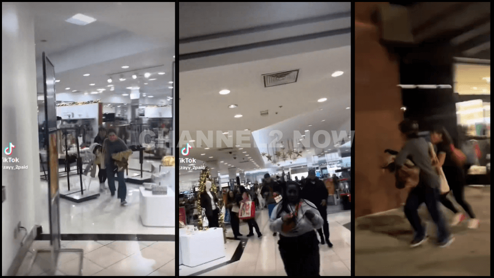 Video shows people seen fleeing Valley Fair Mall in Santa Clara after shooting 2 people injured