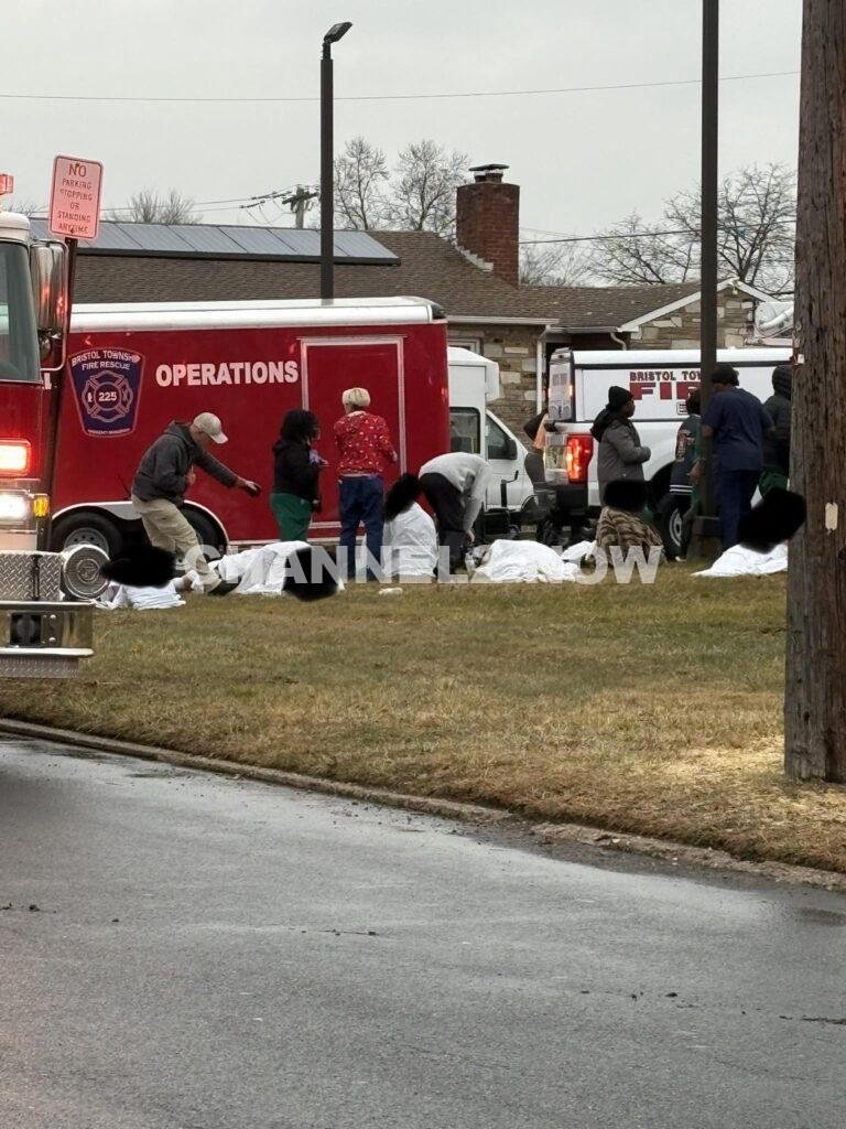 BRISTOL, Pa. (Bucks County) — Emergency crews are responding to a major incident at the Silver Lake Nursing Home (Bristol Health & Rehab Center) following a reported gas explosion that caused a partial building collapse.
