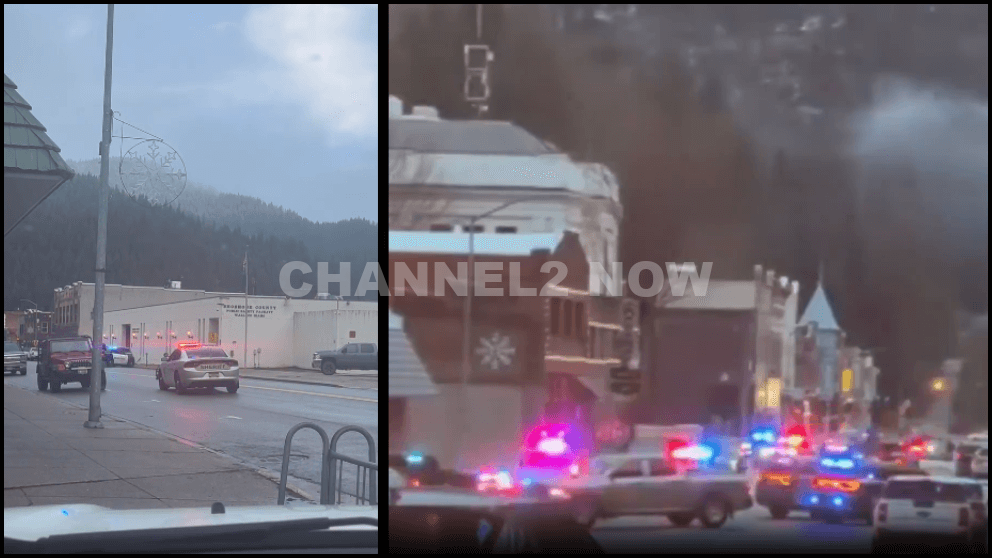 At least 2 people wounded after shooting at Shoshone County Sheriff's Office in Wallace active shooter Idaho 717 Bank St
