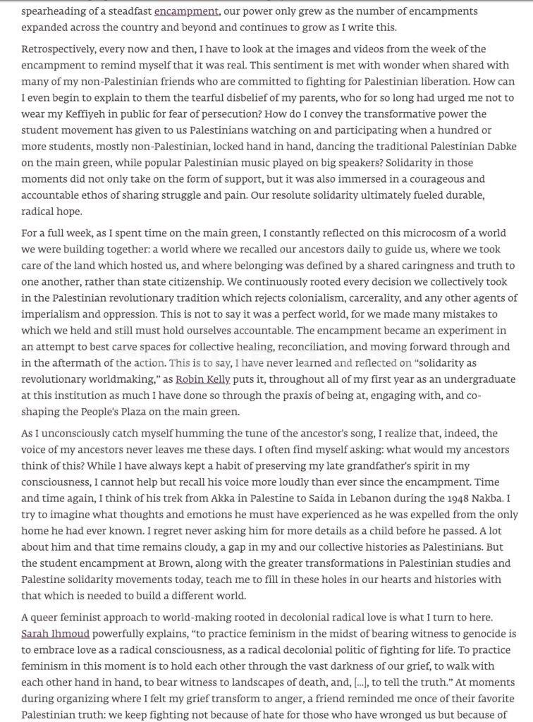 Mustapha Kharbouch's now-deleted 2024 manifesto — published in the Institute for Palestine Studies — has been recovered by internet sleuths.