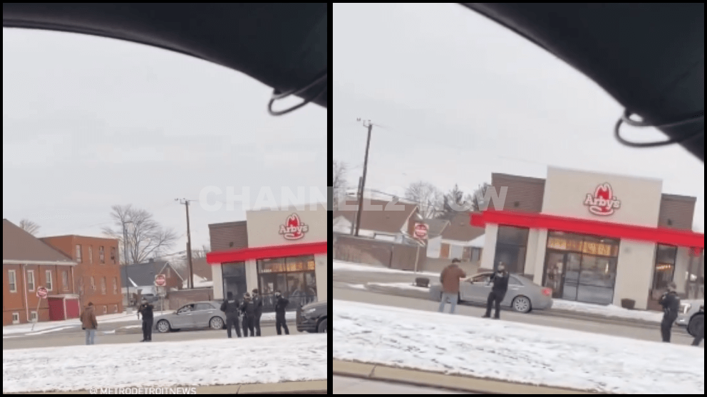 Video shows man killed in officers-involved shooting in Allen Park Michigan Wayne County Southfield Road and Dix Highway, close 7 Brew Coffee