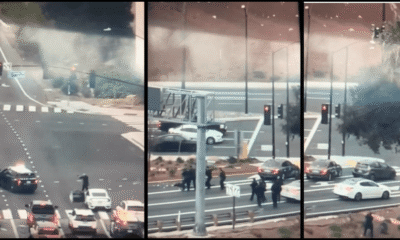 Video shows moments San Jose police officer shot during armed carjacking Highway 87 and the Julian Street exit