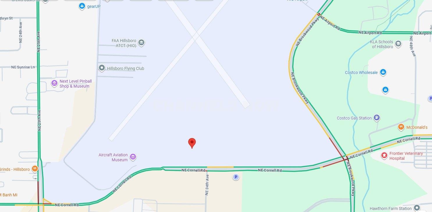Aircraft Incident Reported at Hillsboro Airport After Plane Lands With Disabled Nose Gear 3355 Northeast Cornell Road Washington County