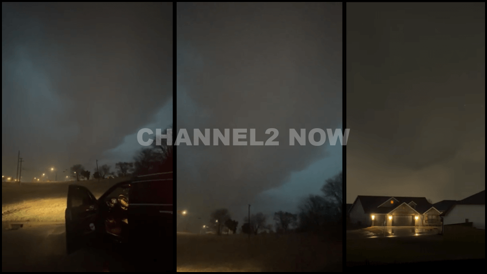 Confirmed Tornado Near Owasso, Oklahoma Moves Toward Collinsville as Emergency Crews Respond U.S. Highway 169 and 96th Street North Tulsa