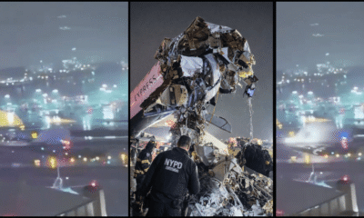 Horror Video shows Air Canada Flight AC8646 colliding with Port Authority fire truck at LaGuardia Airport