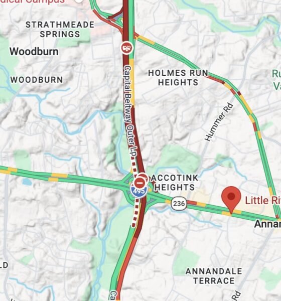 Multiple Victims Stabbed Following Crash in Annandale, Suspect Shot by Police southbound lanes of Interstate 495 near Little River Turnpike Fairfax County