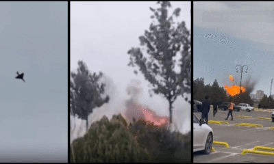 Video shows Iranian drone hits Nakhchivan, Azerbaijan terminal building Airport school Shakarabad