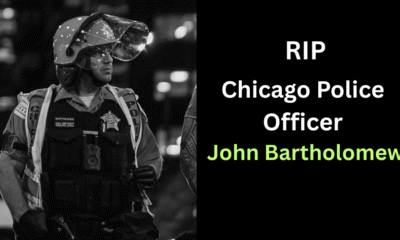 Pictured Chicago police officer John Bartholomew killed in shooting at Endeavor Health Swedish Hospital suspect Alphanso Talley arrested